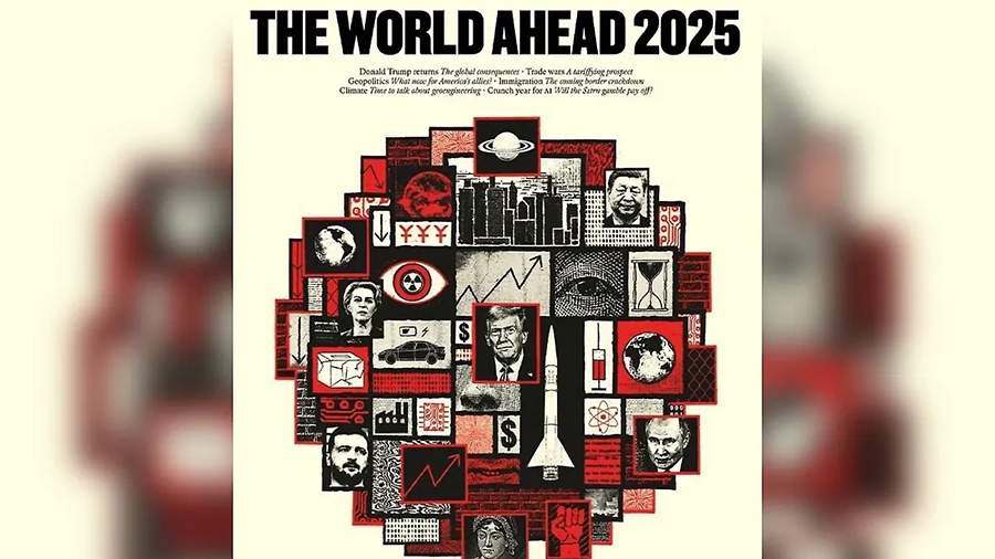 News of the World: Economist unveils cover forecast for 2025